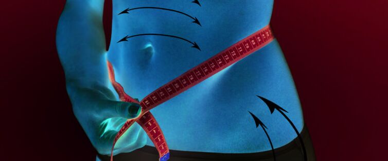 reduction of subcutaneous fat on the abdomen and hips following weight loss in one week