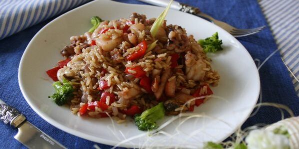 rice with vegetables for the dukan diet