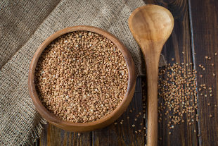 the grains of buckwheat
